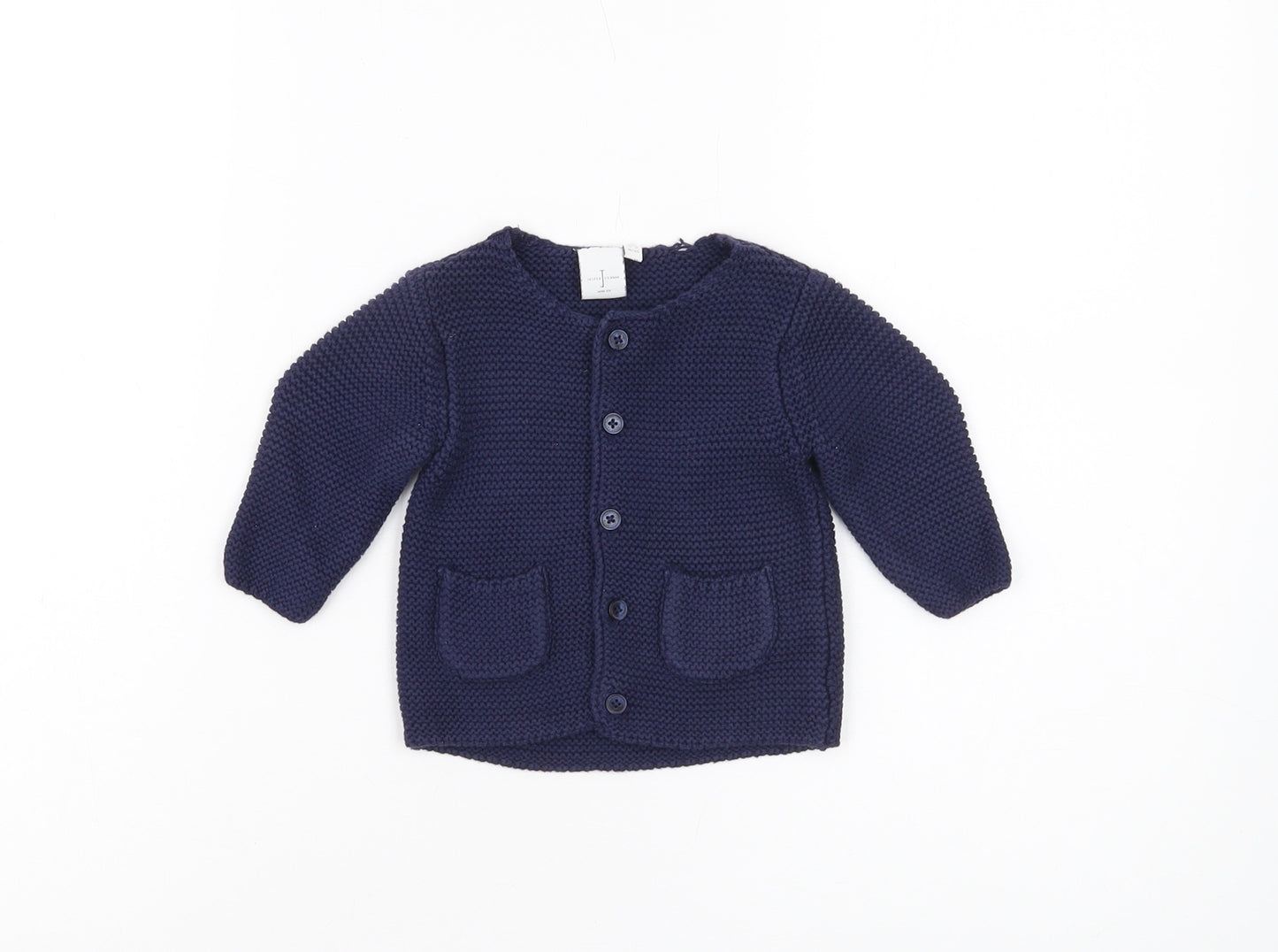 Jasper Conran Blue Unisex Cardigan 0-3 Months