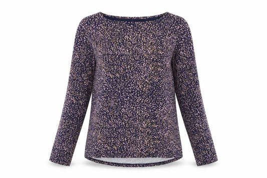 Front view of Joules Women’s Multicoloured Animal Print Blouse, size UK 10