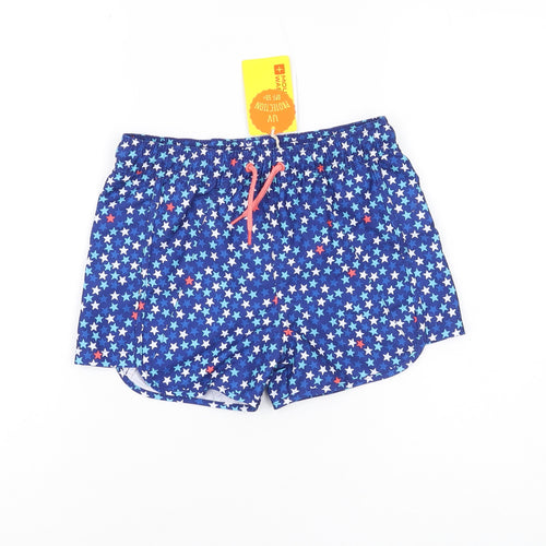 Mountain Warehouse Boys Blue Star Print Beach Shorts 7-8 Years