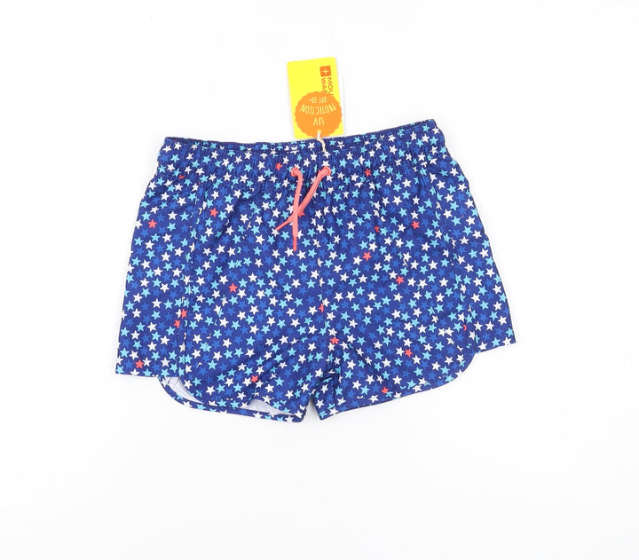 Mountain Warehouse Boys Blue Star Print Beach Shorts 7-8 Years