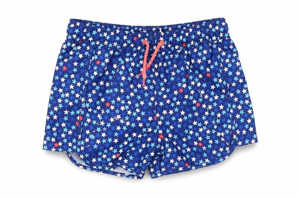 Mountain Warehouse Boys Blue Star Print Beach Shorts 7-8 Years