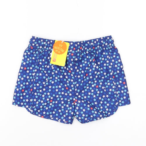Mountain Warehouse Boys Blue Star Print Beach Shorts 7-8 Years