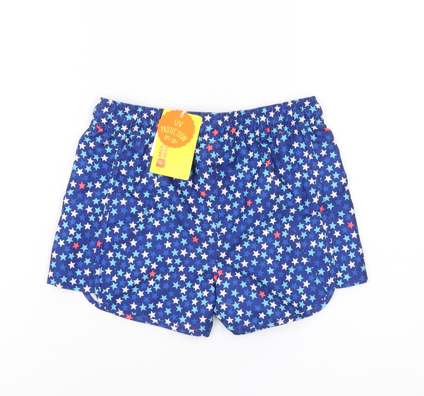 Mountain Warehouse Boys Blue Star Print Beach Shorts 7-8 Years
