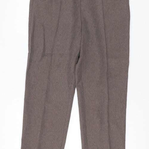 Honor Millburn Women's Brown Cropped Trousers Size 12