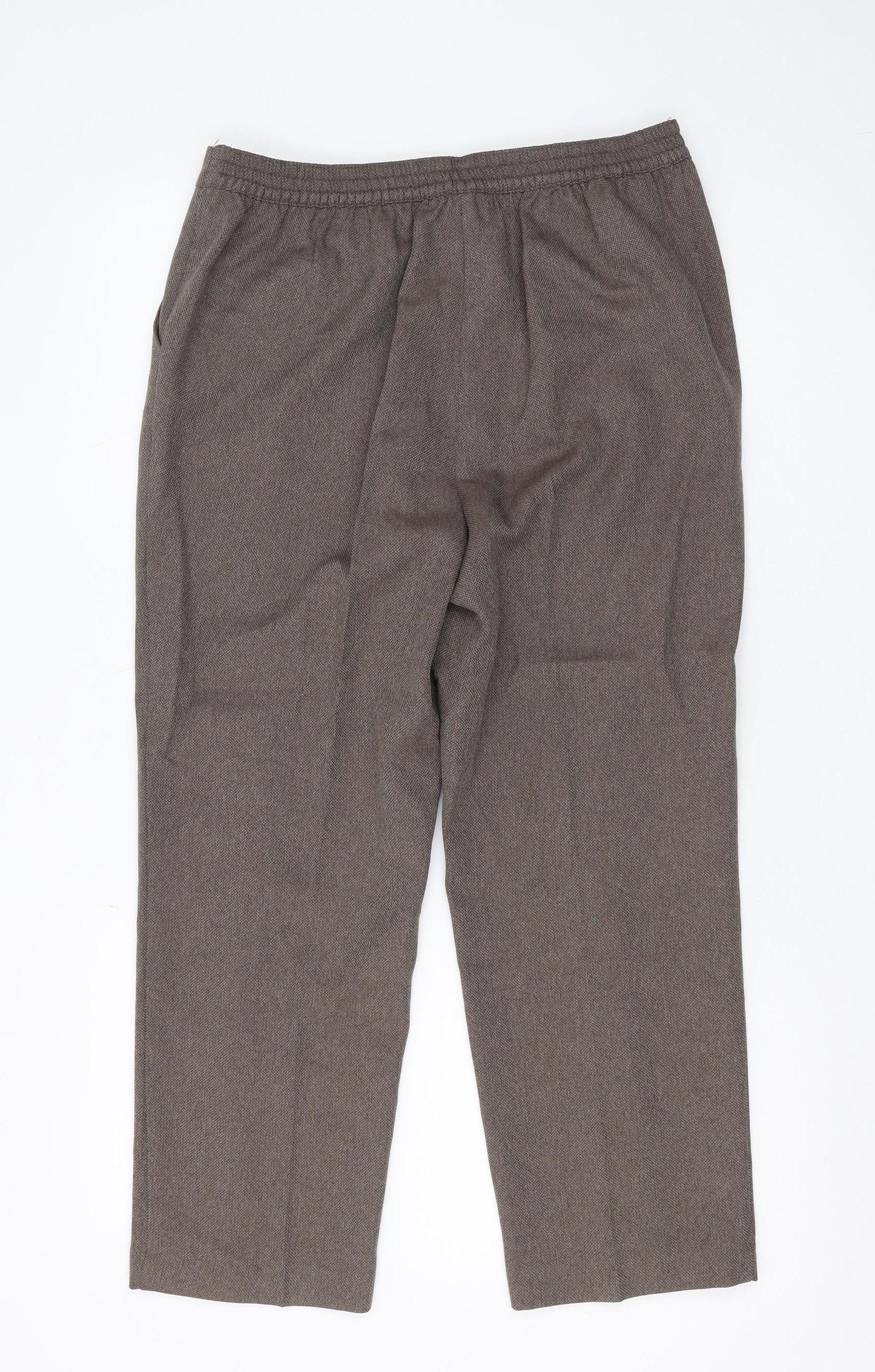 Honor Millburn Women's Brown Cropped Trousers Size 12