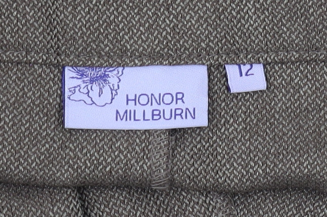 Honor Millburn Women's Brown Cropped Trousers Size 12