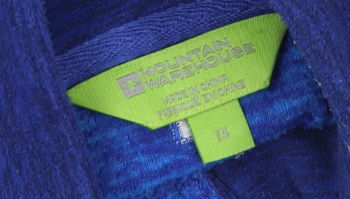 Mountain Warehouse Boys Blue Basic Jacket 14-15Y - Full Zip