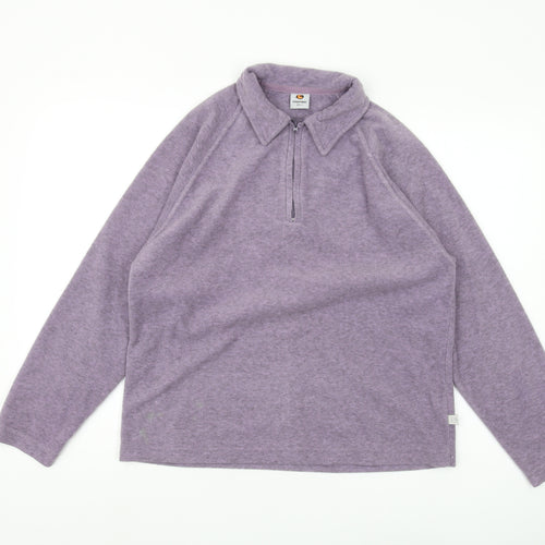 Sprayway Purple Women's Large Henley Sweatshirt