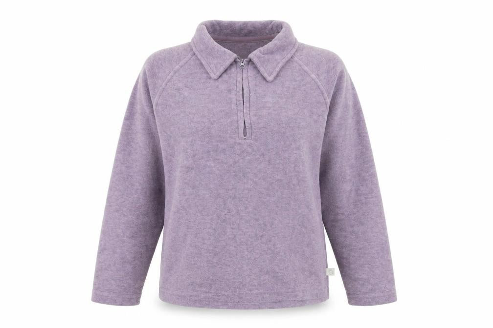Front view of Sprayway Purple Women's Large Henley Sweatshirt