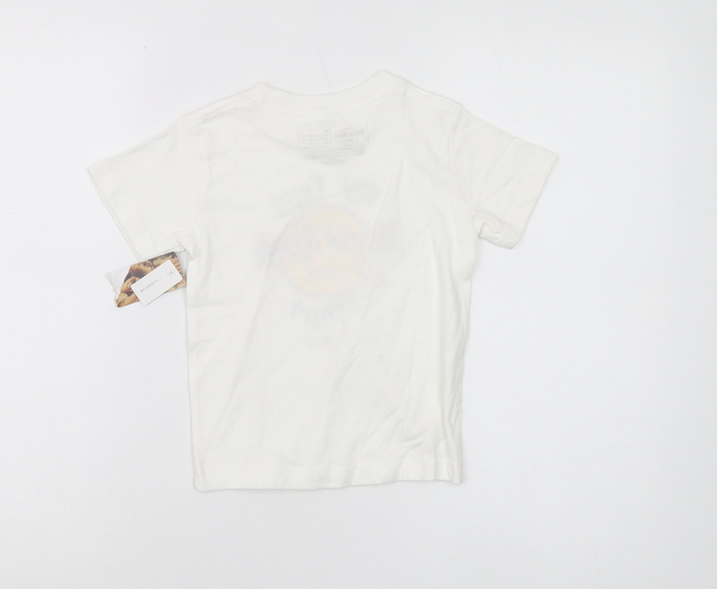 Hard Rock Cafe Boys White Graphic T-Shirt 3-4 Years