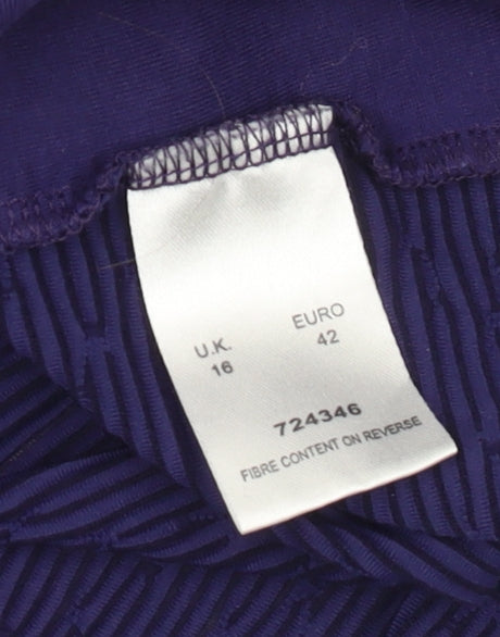 Eastex Women's Blue Crew Neck Regular Fit T-Shirt