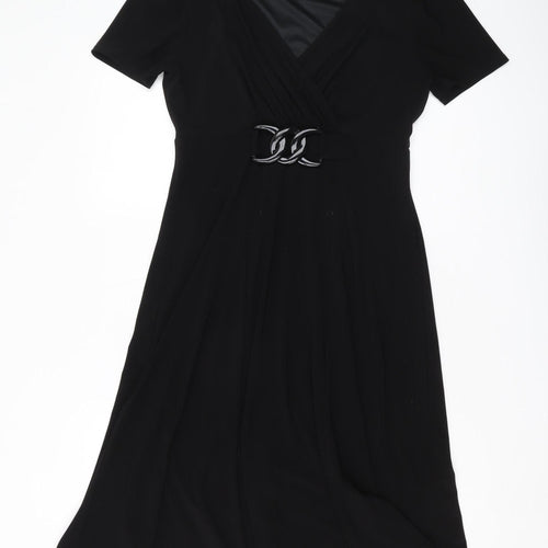 Viyella Women's Black A-Line Dress Size 10