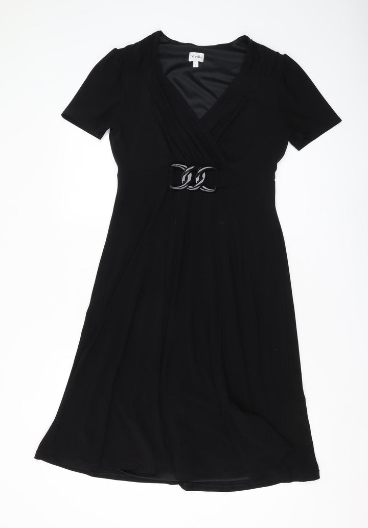 Viyella Women's Black A-Line Dress Size 10