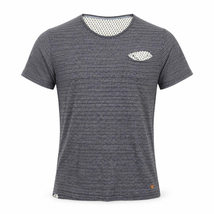 Jack & Jones Men's Blue Striped T-Shirt, M, Casual Wear