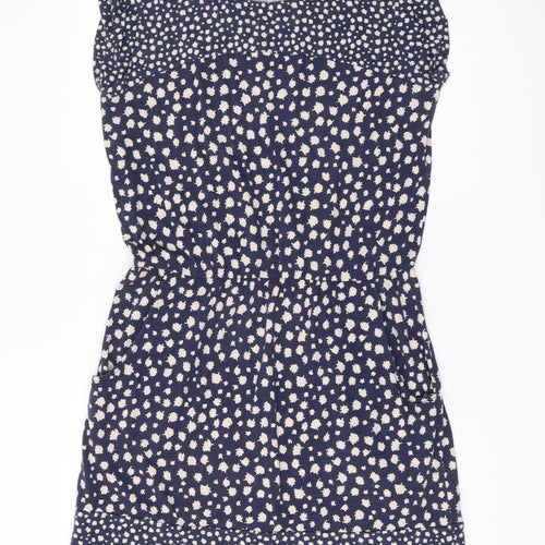 Boden Women's Blue Floral Shift Dress, Size 4, Sleeveless