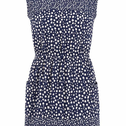 Boden Women's Blue Floral Shift Dress, Size 4, Sleeveless