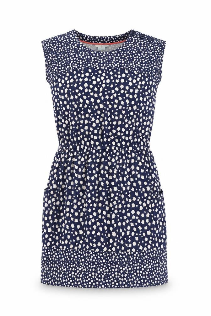 Boden Women's Blue Floral Shift Dress, Size 4, Sleeveless