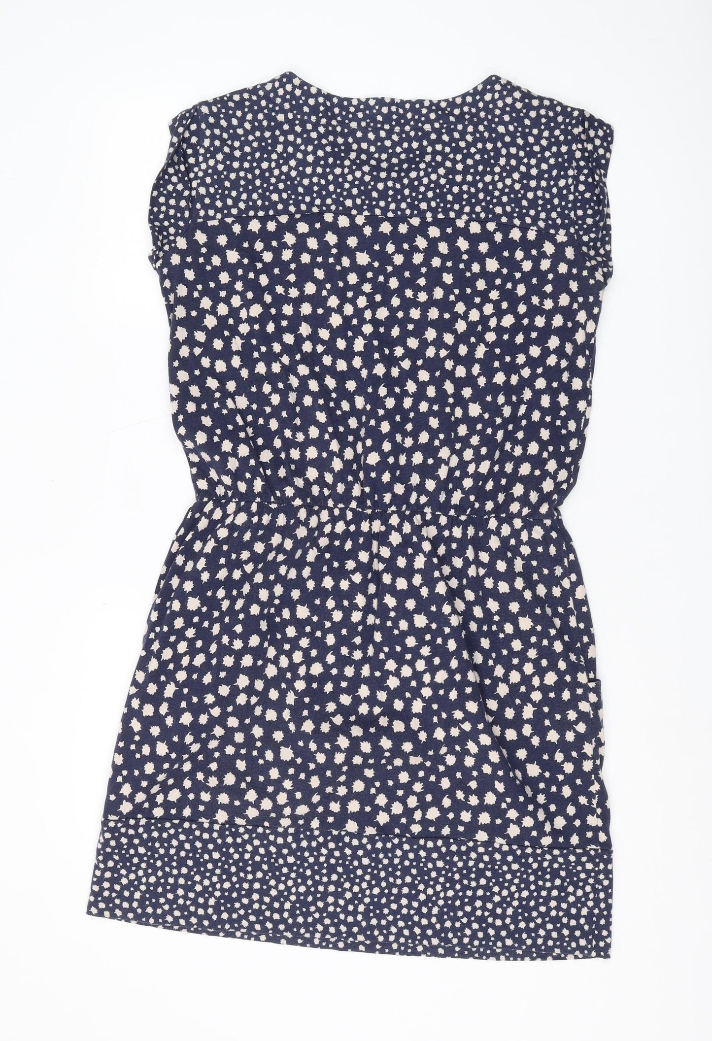 Boden Women's Blue Floral Shift Dress, Size 4, Sleeveless