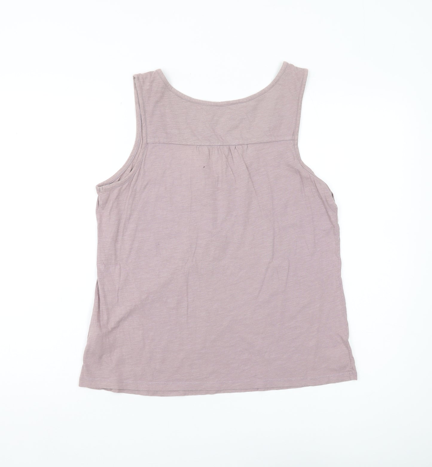 Seasalt Women's Purple Tank Top, Size 12, Cotton, Scoop Neck