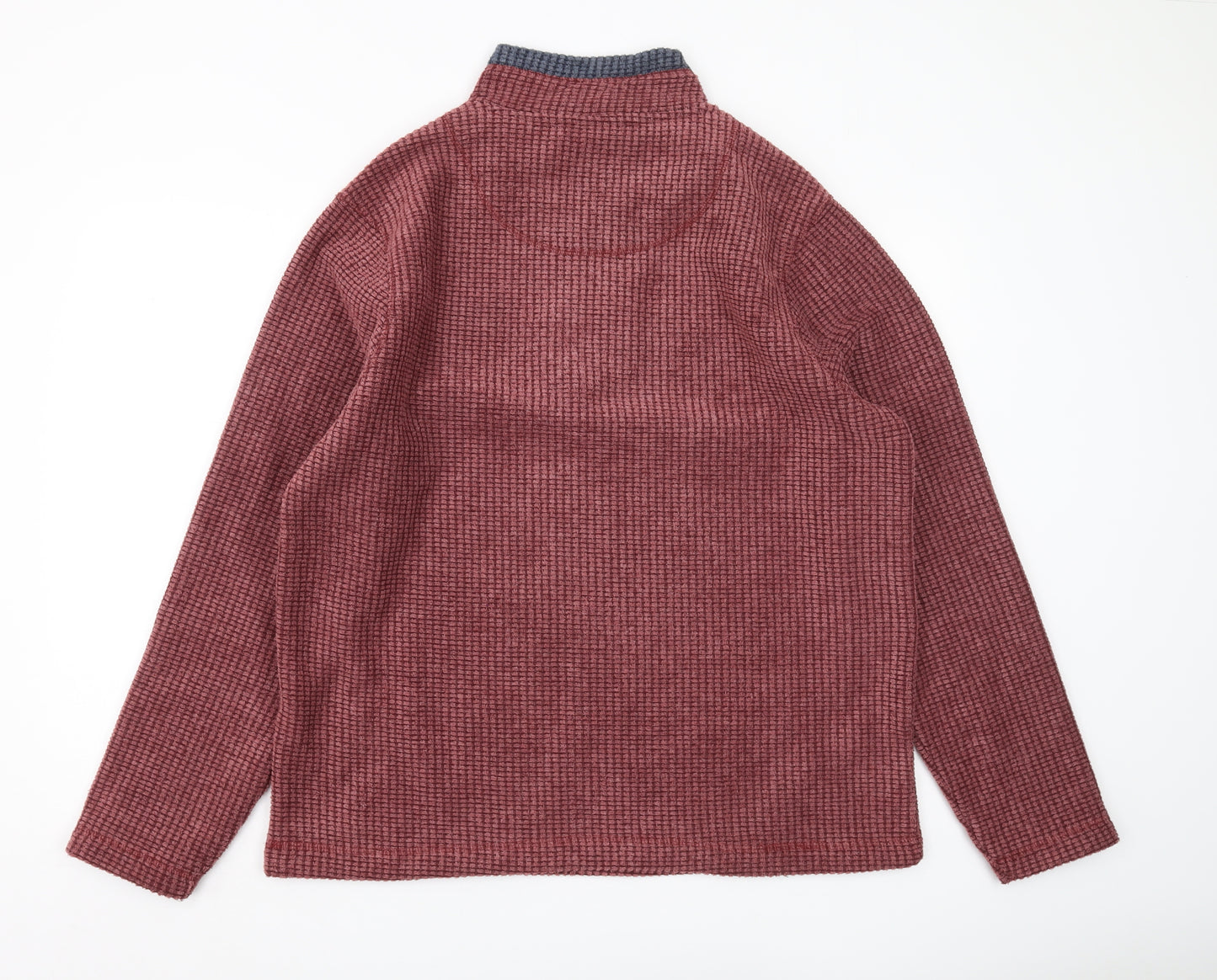 Weird Fish Men's XL Red 1/2 Zip Sweatshirt, Knit High Neck