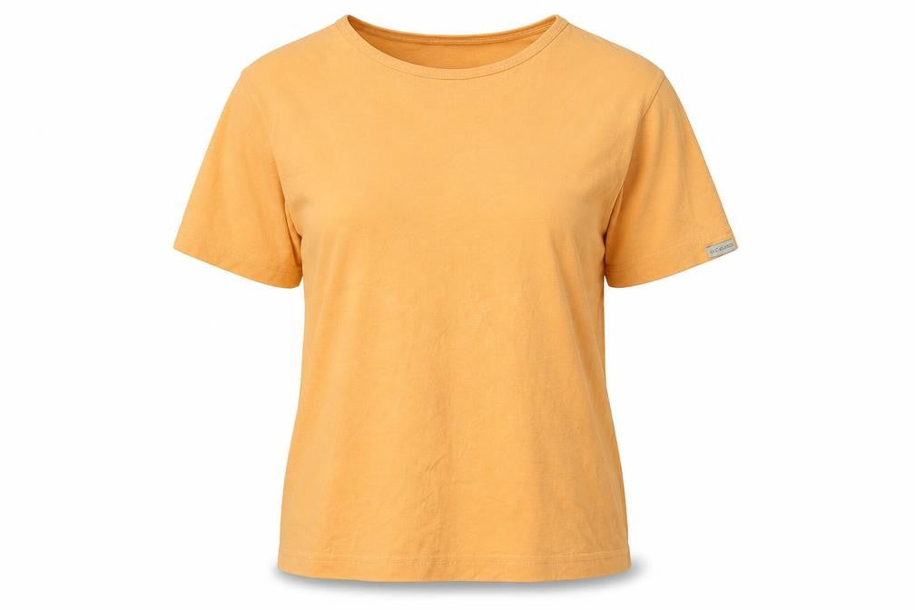 Front view of Columbia Women's Orange M Basic T-Shirt
