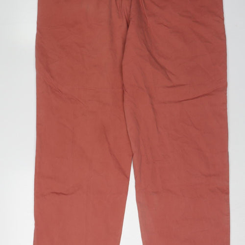Lands' End Men's Red Chino Trousers, Size 36