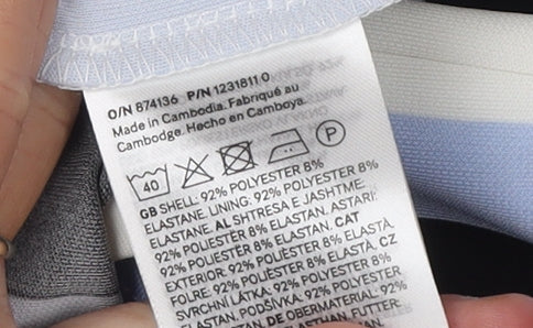 H&M Women's Multicoloured Striped Slip Dress M