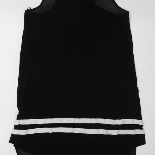 Mango Women's Black Mini Tank Dress Size 12