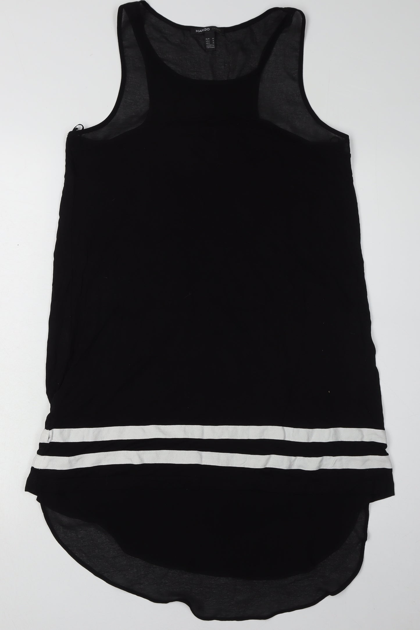 Mango Women's Black Mini Tank Dress Size 12