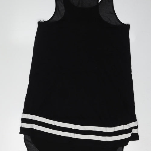 Mango Women's Black Mini Tank Dress Size 12