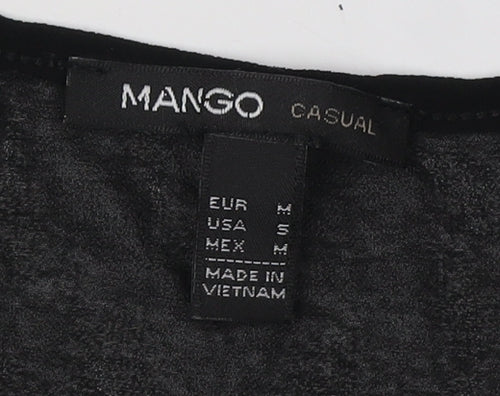 Mango Women's Black Mini Tank Dress Size 12