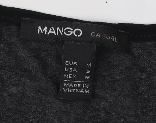 Mango Women's Black Mini Tank Dress Size 12
