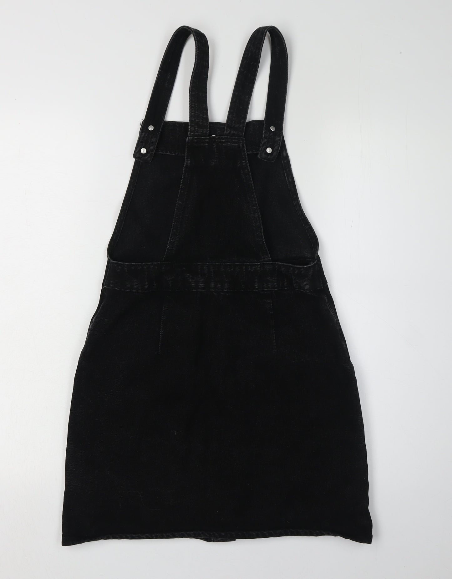 Monki Women's Black Corduroy Pinafore Dress XS