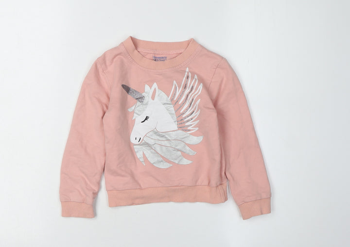 Smazero Pink Unicorn Girls Long Sleeve T-Shirt 3 Years