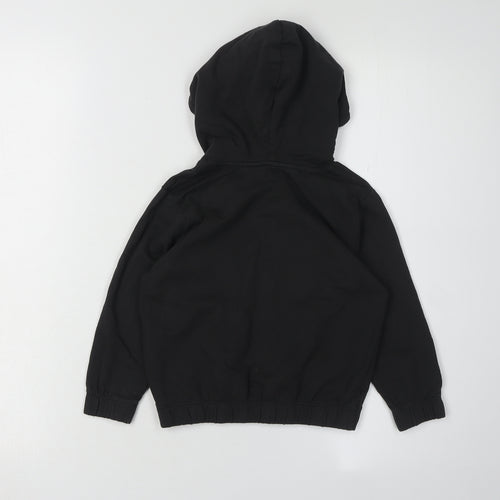 H&M Girls Black Hoodie, Ciao Graphic, 3-4 Years