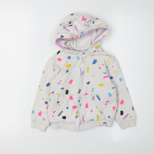 Next Girls Multicoloured Full Zip Hoodie 3-4 Years