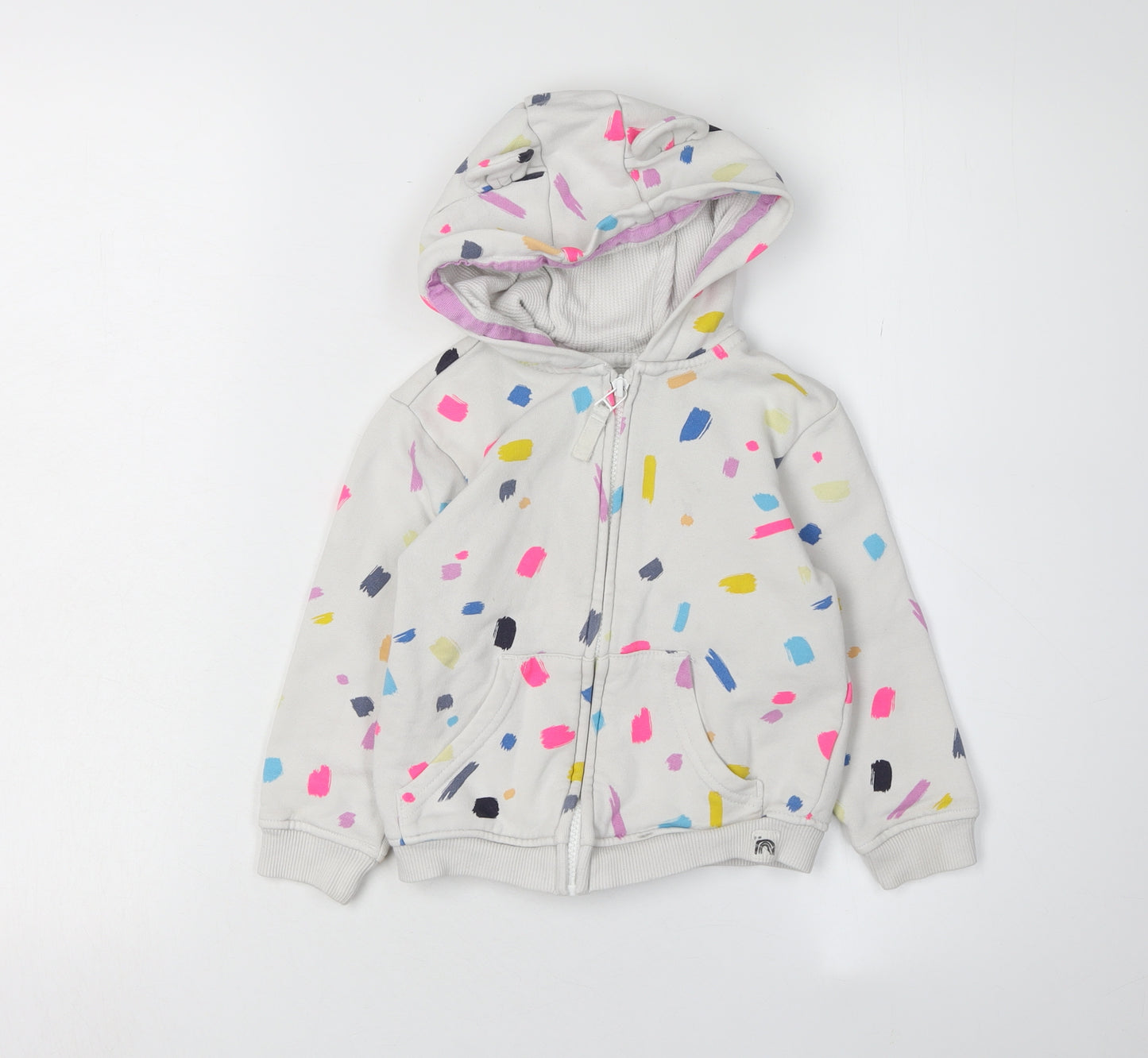 Next Girls Multicoloured Full Zip Hoodie 3-4 Years