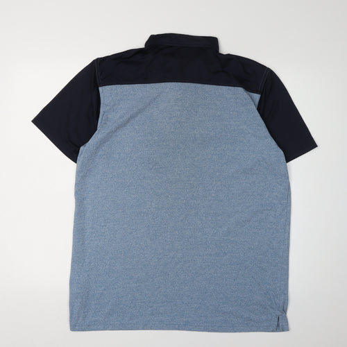 James Pringle Men's Blue Polo Shirt M - Short Sleeves Golf Wear