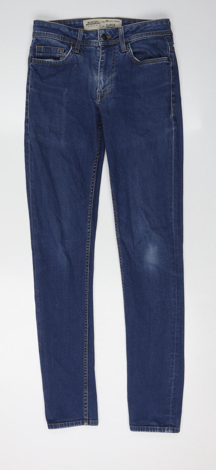 Burton London Unisex Blue Skinny Jeans Size 28