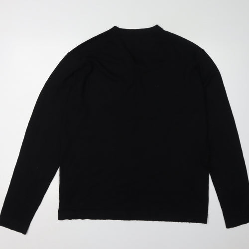 United Colors of Benetton 2XL Men's Black V-Neck Pullover