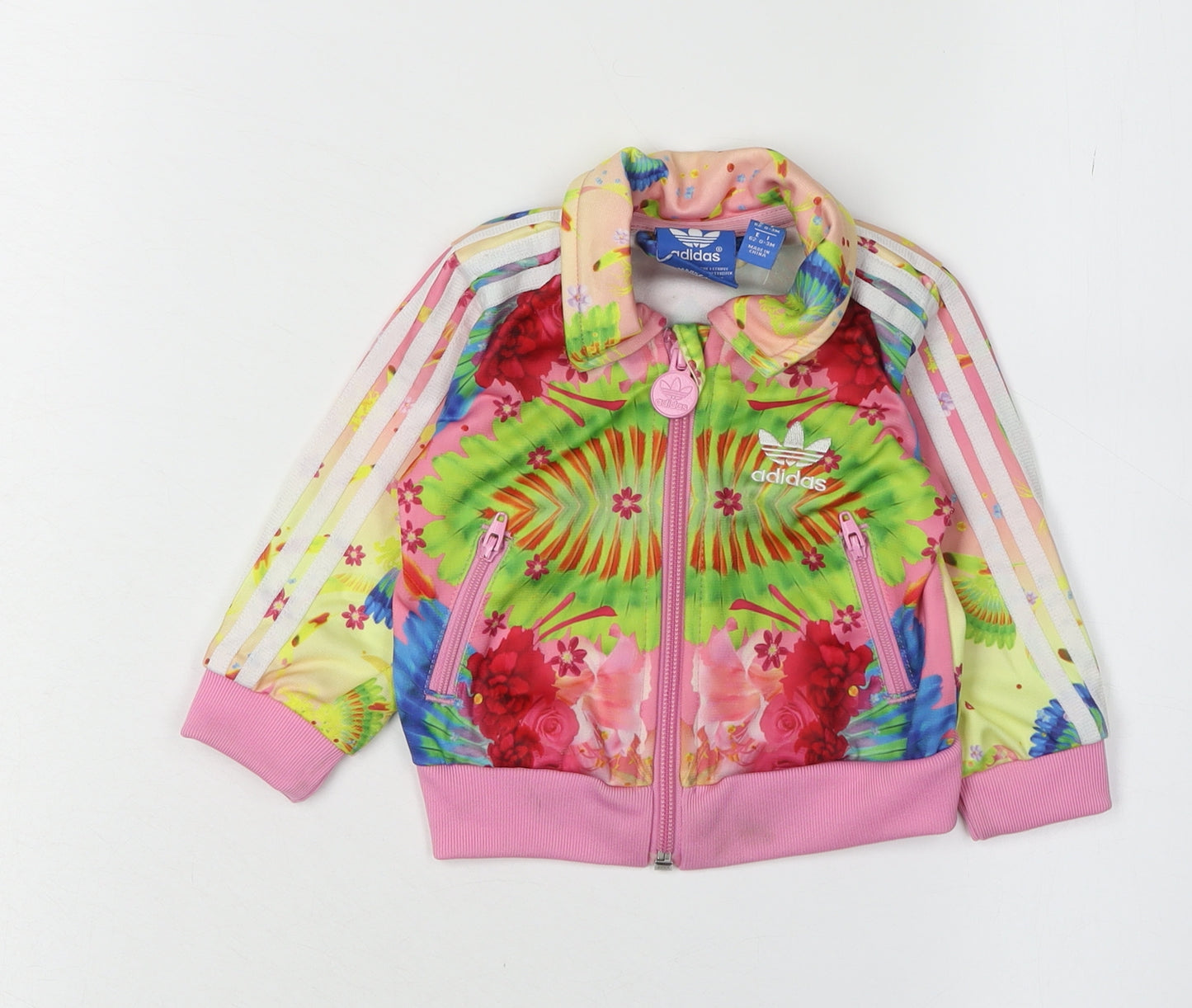 Adidas Unisex Baby Floral Track Jacket 0-3 Months