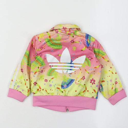 Adidas Unisex Baby Floral Track Jacket 0-3 Months