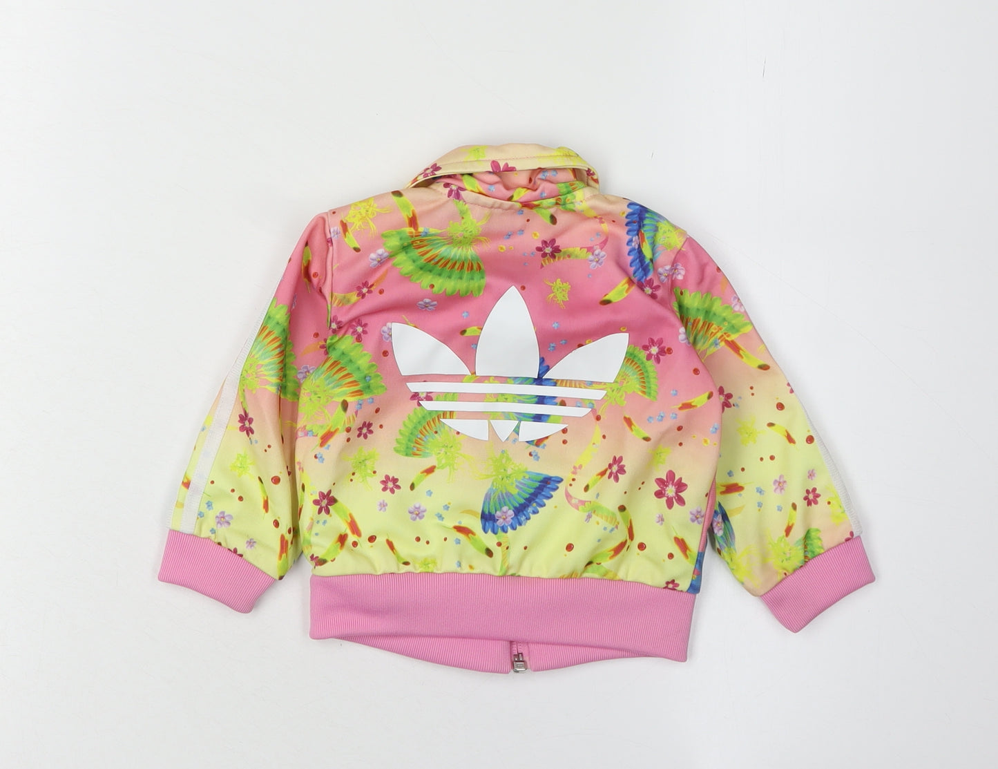 Adidas Unisex Baby Floral Track Jacket 0-3 Months