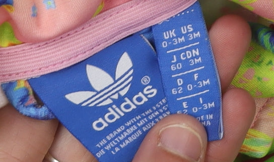 Adidas Unisex Baby Floral Track Jacket 0-3 Months