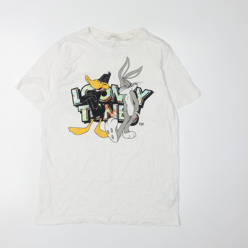 H&M Boys White Looney Tunes Graphic T-Shirt, Size 12-13 Years