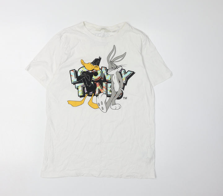 H&M Boys White Looney Tunes Graphic T-Shirt, Size 12-13 Years