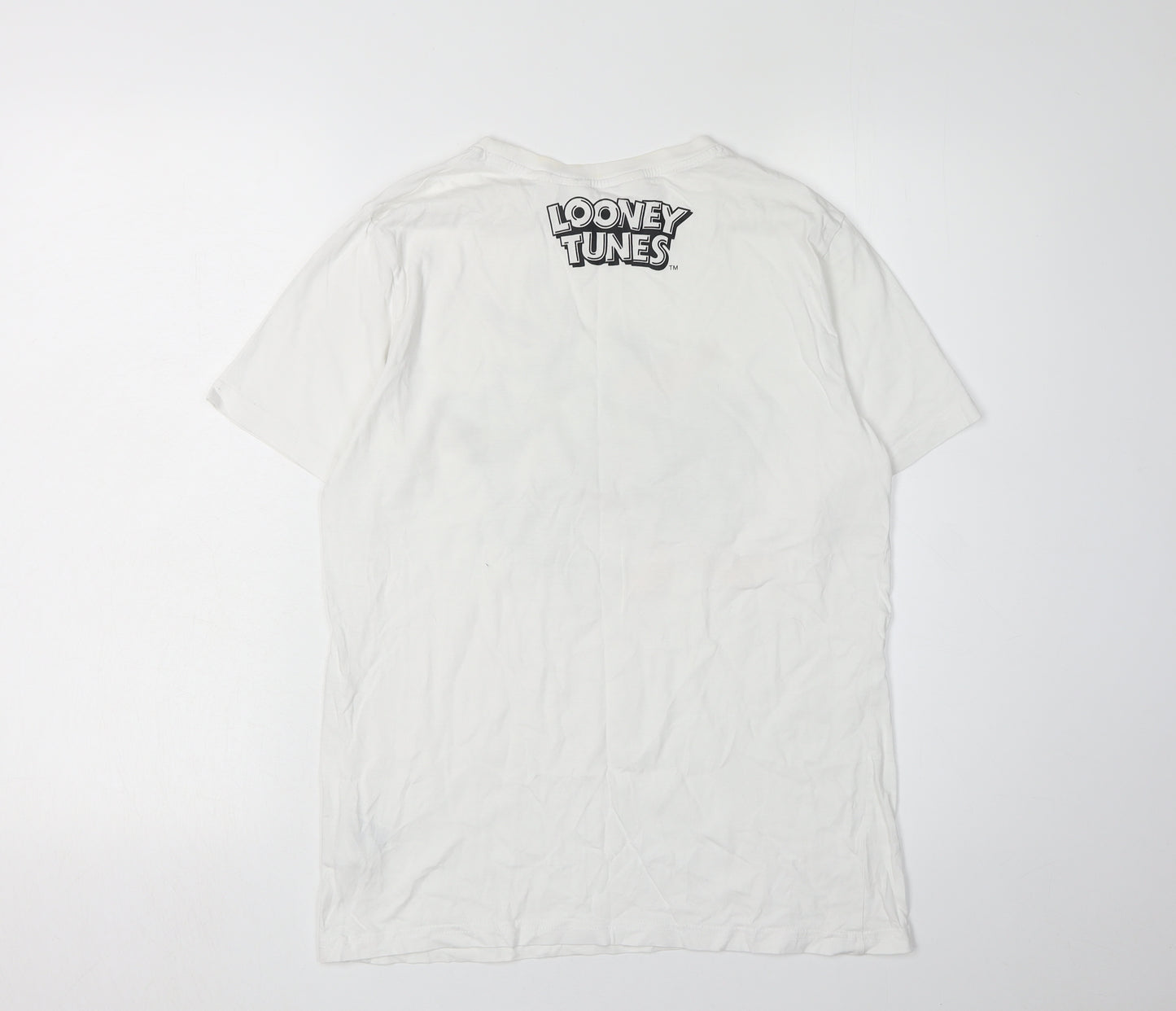 H&M Boys White Looney Tunes Graphic T-Shirt, Size 12-13 Years