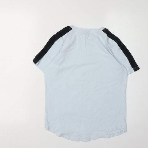 Rascal Boys Blue T-Shirt L Jersey Solid Casual Style