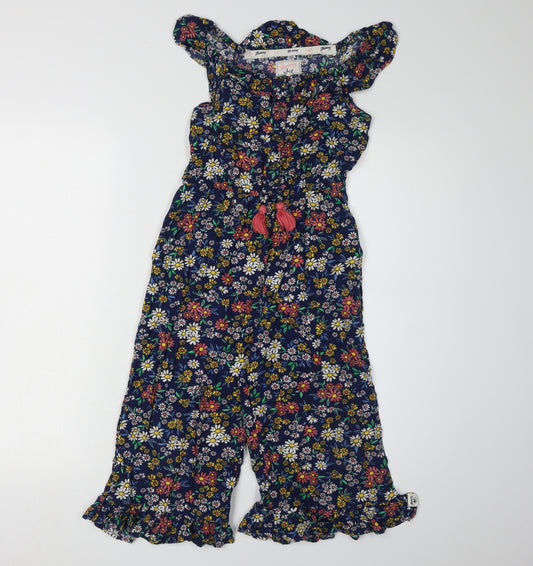 Mantaray Girls Floral Jumpsuit Multicoloured Age 4