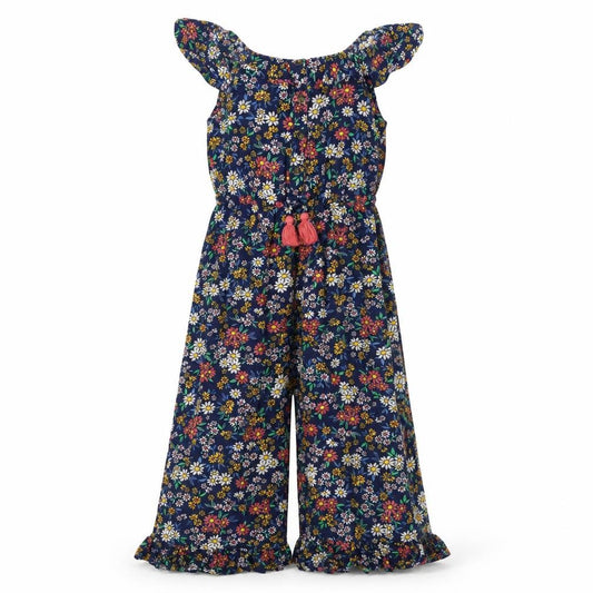 Mantaray Girls Floral Jumpsuit Multicoloured Age 4